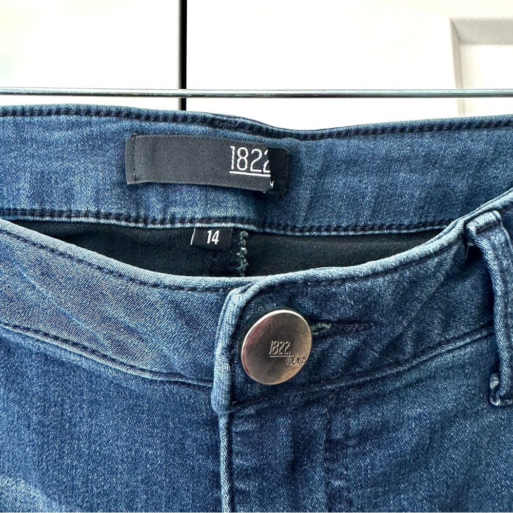 1822 ankle skinny medium dark wash size 14 - Picture 3 of 5